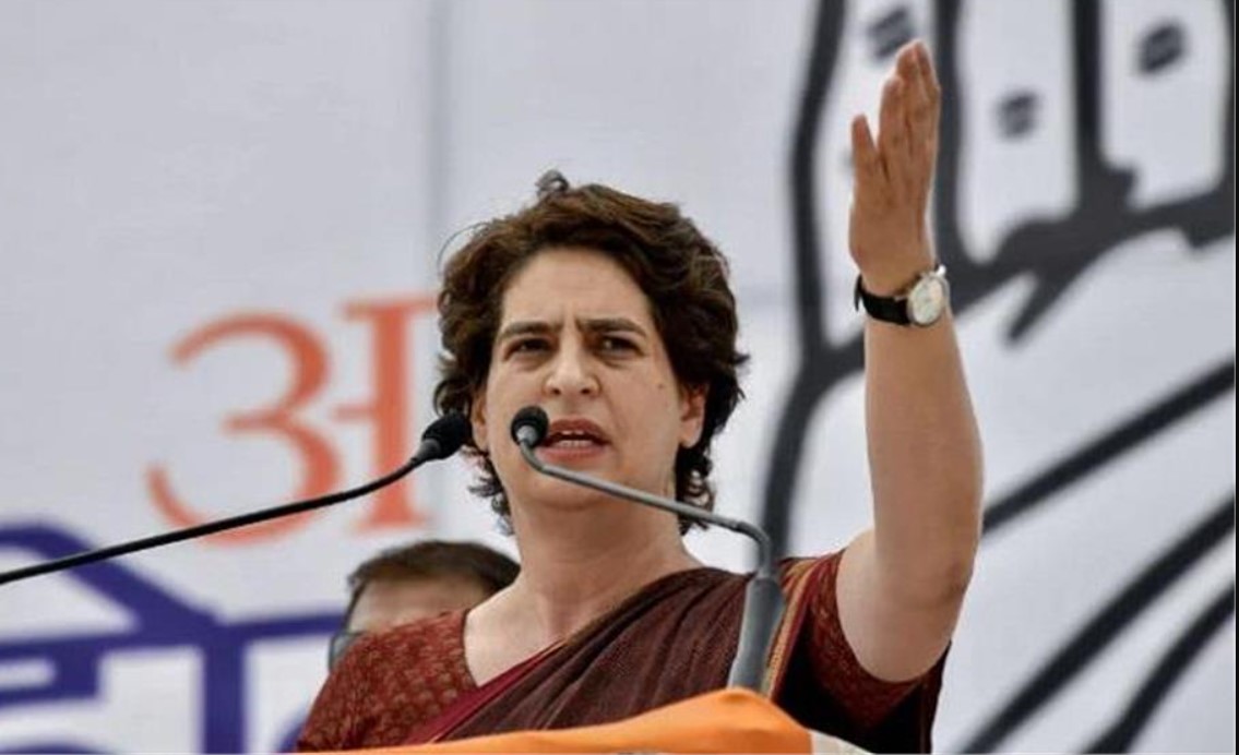 प्रियंका गांधी ने भाजपा पर कसा तंज, कहा- अगर ईवीएम से छेड़छाड़ नहीं हुई तो बीजेपी 180 सीटों से आगे नहीं जाएगी