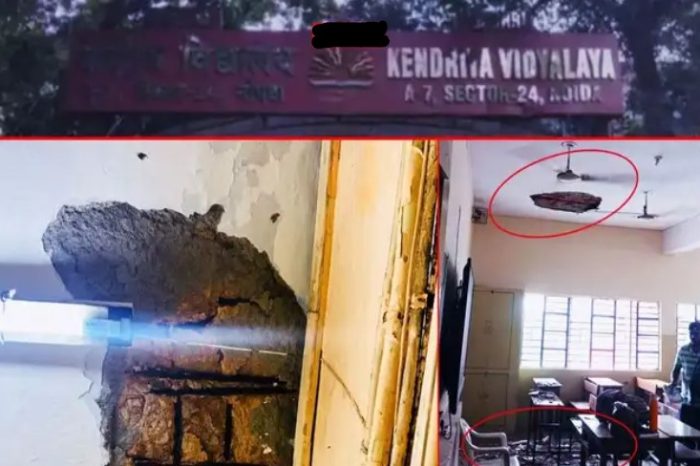 नोएडा में टला झालावाड़ जैसा हादसा, क्लासरूम की छत गिरने से छात्र घायल, केंद्रीय विद्यालय में हड़कंप