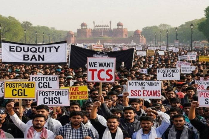 SSC CGL Protest: एसएससी परीक्षा में धांधली के विरोध में दिल्ली में प्रदर्शन, नीतू मैम सहित कई शिक्षक और छात्र अरेस्ट