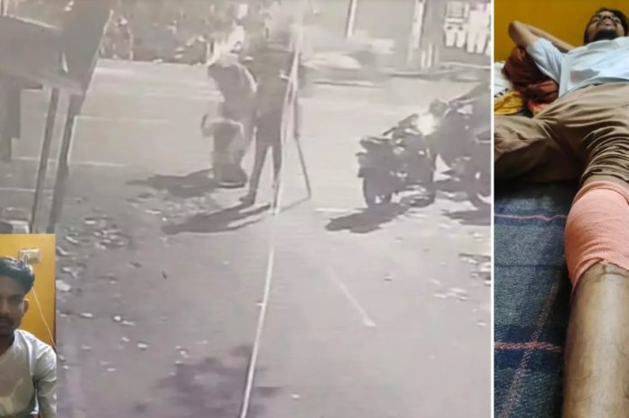 जाति पूछी फिर... हैवान बनी लखनऊ पुलिस! बीच सड़क दलित युवक को दौड़ाकर पीटा, दी जातिसूचक गालियां