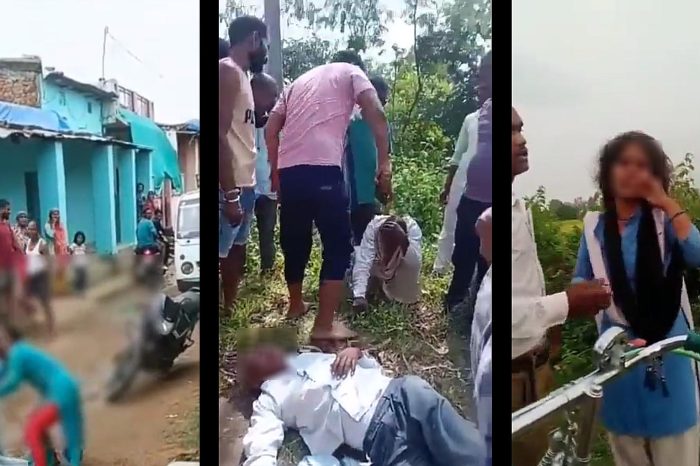 MP witnesses rising violence against tribals as BJP youth wing leader is caught beating an elderly tribal