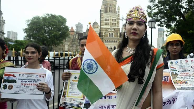 ‘Say no to addiction’: In striking avatars, transgender activists stage colourful awareness drive in Mumbai