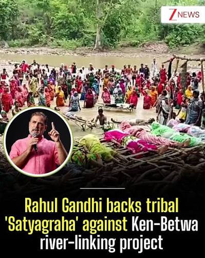 ‘I stand with them’: Rahul Gandhi backs protest by Bundelkhand tribals against ‘Ken-Betwa project’