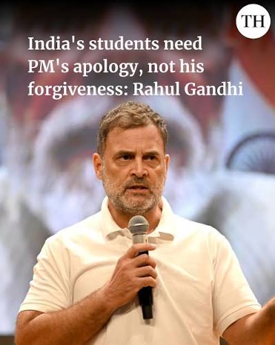 Students in severe pain need PM Modi’s apology, not forgiveness: Rahul Gandhi
