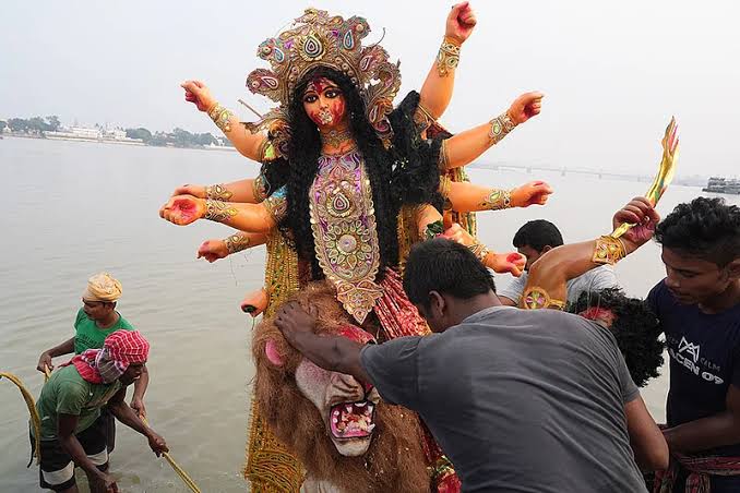 Dalits attending the Durga idol immersion procession were attacked; a case has been filed against six.