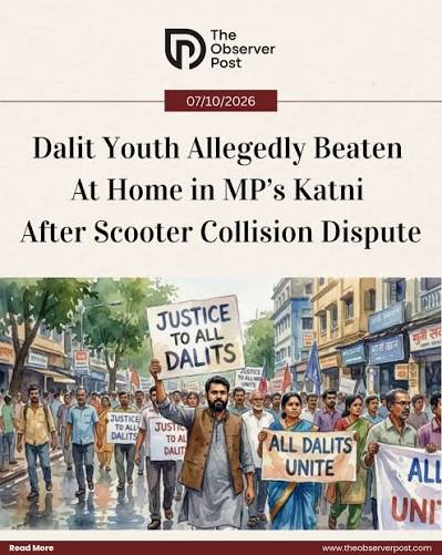 Dalit Youth Allegedly Beaten at Home in MP’s Katni After Scooter Collision Dispute